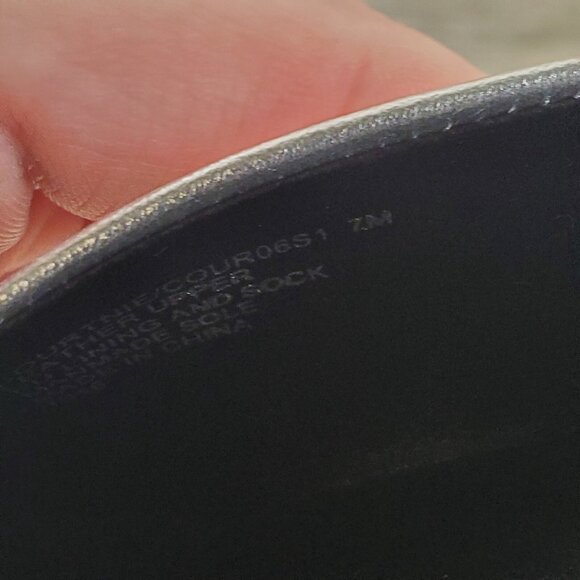 Steve Madden Courtnie Womens Pumps Sz 7 M Block Heel Silver Leather Slingback - Picture 6 of 12